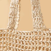 Women's Medium Straw Solid Color Streetwear Weave Square Straw Bag main image 2