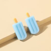 Cute Ice Cream Synthetic Resin Ear Studs 1 Pair sku image 1