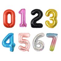 Birthday Number Aluminum Film Party Balloons main image 1