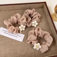 Fashion Flower Cloth Plating Hair Tie main image 3