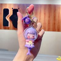 Cute Doll Pvc Metal Bag Pendant Keychain sku image 1