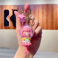 Cute Doll Pvc Metal Bag Pendant Keychain sku image 6