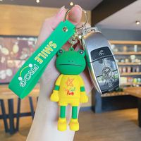 Cute Doll Rubber Metal Bag Pendant Keychain main image 5