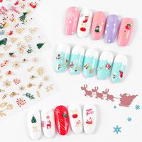 Christmas Letter Paper Nail Patches 1 Set Nail Supplies main image 2