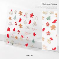 Christmas Letter Paper Nail Patches 1 Set Nail Supplies sku image 7