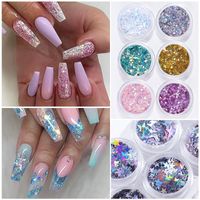 Fashion Solid Color Sequin Nail Decoration Accessories 1 Set Nail Supplies main image 5