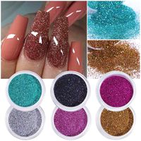 Fashion Solid Color Sequin Nail Decoration Accessories 1 Set Nail Supplies main image 3