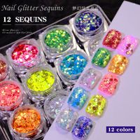 Fashion Solid Color Sequin Nail Patches 1 Set Nail Supplies main image 4