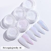Fashion Solid Color Sequin Nail Decoration Accessories 1 Set Nail Supplies sku image 5