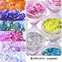 Fashion Solid Color Sequin Nail Patches 1 Set Nail Supplies main image 2