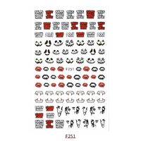 Fashion Animal Letter Paper Nail Patches 1 Set Nail Supplies sku image 1