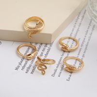 Fashion Snake Alloy Plating Rings main image 2