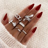 Fashion Snake Alloy Plating Rings sku image 4