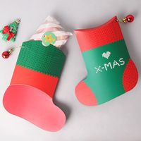 Christmas Simple Style Christmas Socks Paper Festival Gift Wrapping Supplies main image 1