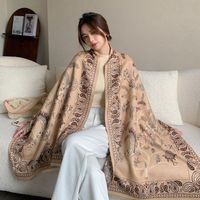 Women's Elegant Bird Artificial Wool Printing Pashmina Scarves sku image 6