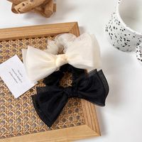 Simple Style Bow Knot Synthetic Yarn Pleated Hair Tie main image 4