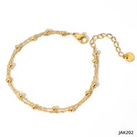 Simple Style Geometric Alloy Plating Anklet sku image 1