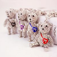 Fashion Creative Shoulder Bag Bear Cute Joint Bear Key Chain sku image 5