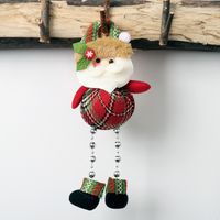 Weihnachten Weihnachtsmann Schneemann Elch Tuch Gruppe Hängende Ornamente sku image 1