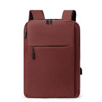 Unisex Large All Seasons Oxford Cloth Solid Color Fashion Square Zipper Functional Backpack sku image 1