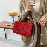 Women's Medium All Seasons Pu Leather Solid Color Fashion Square Magnetic Buckle Shoulder Bag main image 3