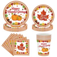 Thanksgiving Pumpkin Letter Paper Party Party Packs main image 4