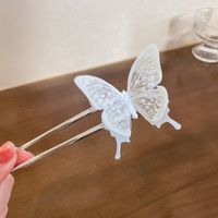Sweet Butterfly Plastic Copper Hollow Out Hairpin 1 Piece sku image 1