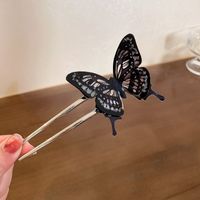 Sweet Butterfly Plastic Copper Hollow Out Hairpin 1 Piece sku image 2