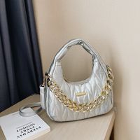 Women's Medium All Seasons Pu Leather Solid Color Fashion Chain Zipper Handbag main image 2