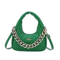 Women's Medium All Seasons Pu Leather Solid Color Fashion Chain Zipper Handbag main image 3