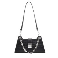 Women's Small All Seasons Pu Leather Solid Color Fashion Chain Square Zipper Underarm Bag main image 5