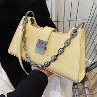 Women's Small All Seasons Pu Leather Solid Color Fashion Chain Square Zipper Underarm Bag main image 3