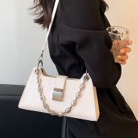 Women's Small All Seasons Pu Leather Solid Color Fashion Chain Square Zipper Underarm Bag main image 2