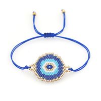 Miyuki Rice Beads Woven Blue Eyes Beaded Bracelet Simple Fashion Ethnic Style Stacking Bracelet Jewelry sku image 3
