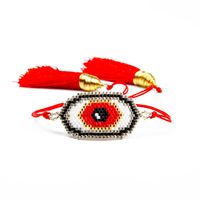 Personality Turkish Devil Eyes Miyuki Beads Bracelet Hand-woven Beaded Ethnic Religious Bracelet sku image 29