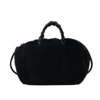 Women's Medium All Seasons Plush Solid Color Fashion Pillow Shape Magnetic Buckle Cloud Shape Bag sku image 3