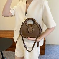 Women's Medium Pu Leather Solid Color Fashion Zipper Crossbody Bag main image 3