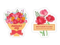 Mother's Day Heart Shape Pvc Holiday Gift Stickers sku image 2