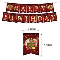 Birthday Beer Dice Paper Party Flag Balloons Cake Decorating Supplies main image 2