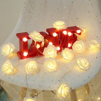 Valentine's Day Cute Rose Pvc Party String Lights sku image 10