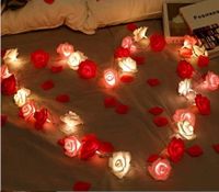 Christmas Valentine's Day Simple Style Rose Pvc Indoor Party String Lights sku image 35