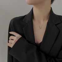 Simple Style Geometric Alloy Plating Necklace 1 Piece main image 1