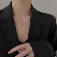 Simple Style Geometric Alloy Plating Necklace 1 Piece main image 2