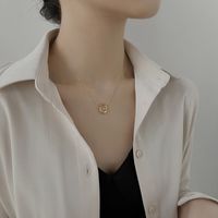 Simple Style Geometric Alloy Plating Necklace 1 Piece main image 3