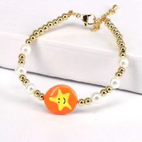 Mode Geometrisch Kupfer Einbrennlack Perle Armbänder sku image 4