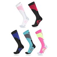 Unisex Sports Color Block Nylon Socks main image 1