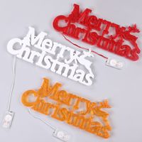 Christmas Cute Letter Plastic Party Lightings sku image 5