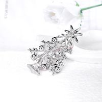 Fashion Christmas Tree Alloy Inlay Artificial Diamond Brooches main image 5