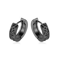 Fashion Solid Color Stainless Steel Earrings Enamel Stainless Steel Earrings sku image 3