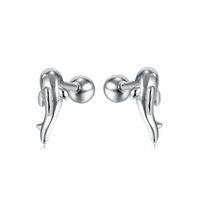 Fashion Fish Stainless Steel Ear Studs Stainless Steel Earrings main image 3